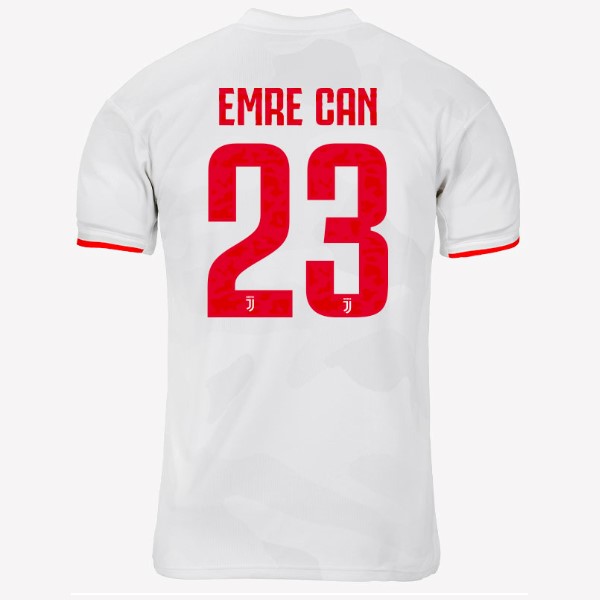 Camiseta Juventus NO.23 Emre Can Replica Segunda Ropa 2019/20 Gris Blanco